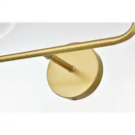Living District - Genesis 2 light Bath Sconce - Brass And Clear