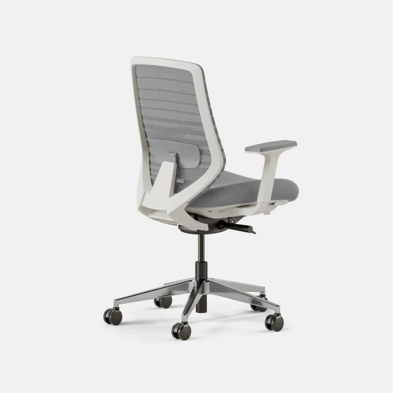 Left. Branch Furniture - Branch Ergonomic Chair – Adjustable Office Chair for All-Day Comfort with Lumbar Support and Recycled Mesh Back - Pebble.