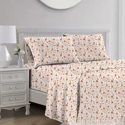 Front. RT Designers Collection - RT Designers Collection Lucy 1000 Thread Count CVC Ultra Soft Sheet Set Spice King - Spice.