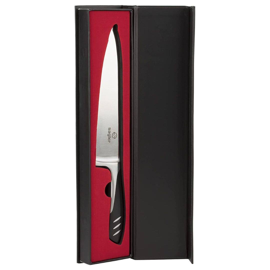 Left. Home It - Chef Knife 8 Inch - Kitchen Knife European Steel - Best Chef Knife for High Carbon Stainless Steel - Silver.