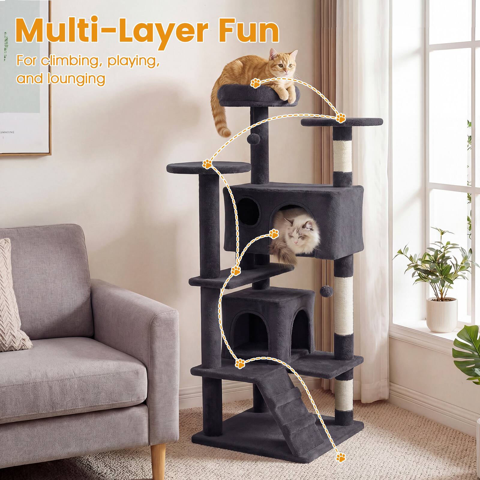 Multi-Layer Fun  
For climbing, playing, and lounging