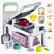 Front. VEVOR - Vegetable Chopper Mandoline Slicer, All-in-1 Food Veggie Cutter with 9 Stainless Steel Blades - Bright Silver.