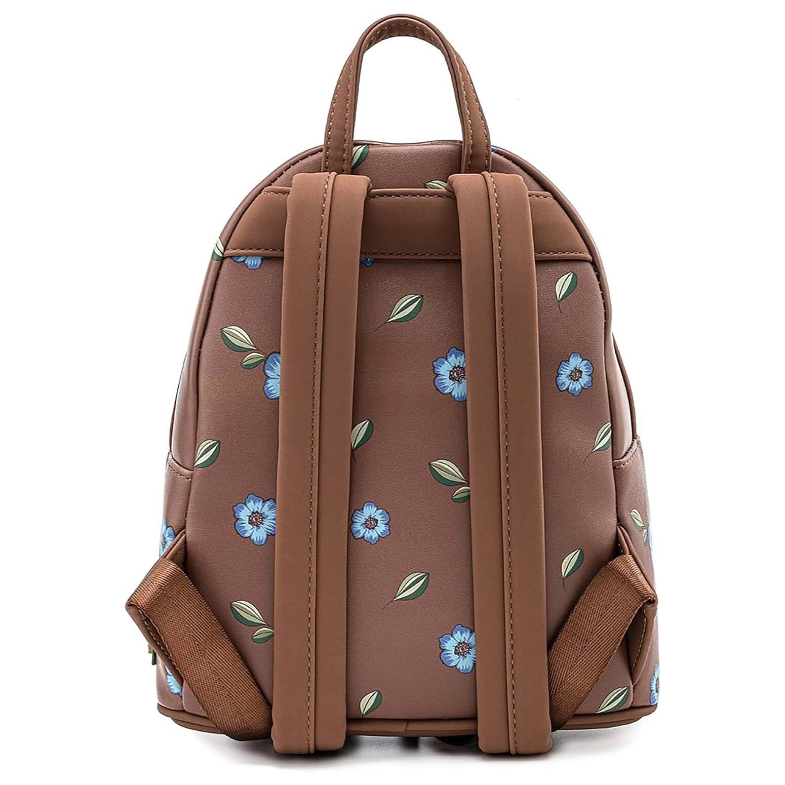 Alt View 2. LoungeFly - Loungefly Disney Fox and Hound Brown Mini Faux Leather Backpack with Pockets - Multicolored.