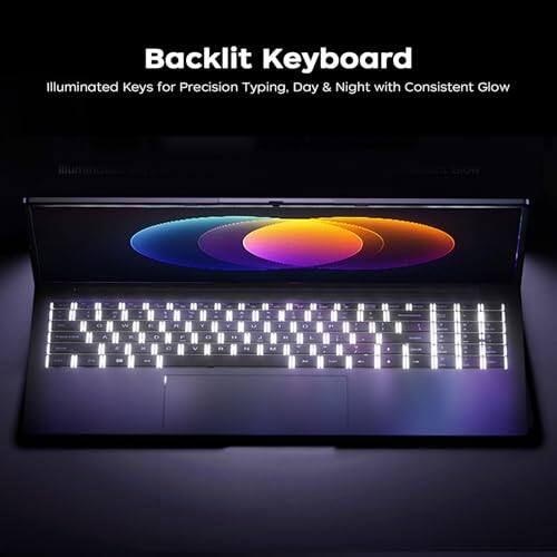 Backlit Keyboard  
Illuminated Keys for Precision Typing, Day & Night with Consistent Glow  

W P O ^ D F O J 0 V d t L