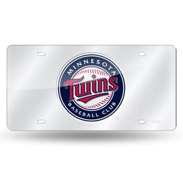 Rico Industries - Minnesota Twins Baseball Club Acrylic License Plate Laser Tag - Multi