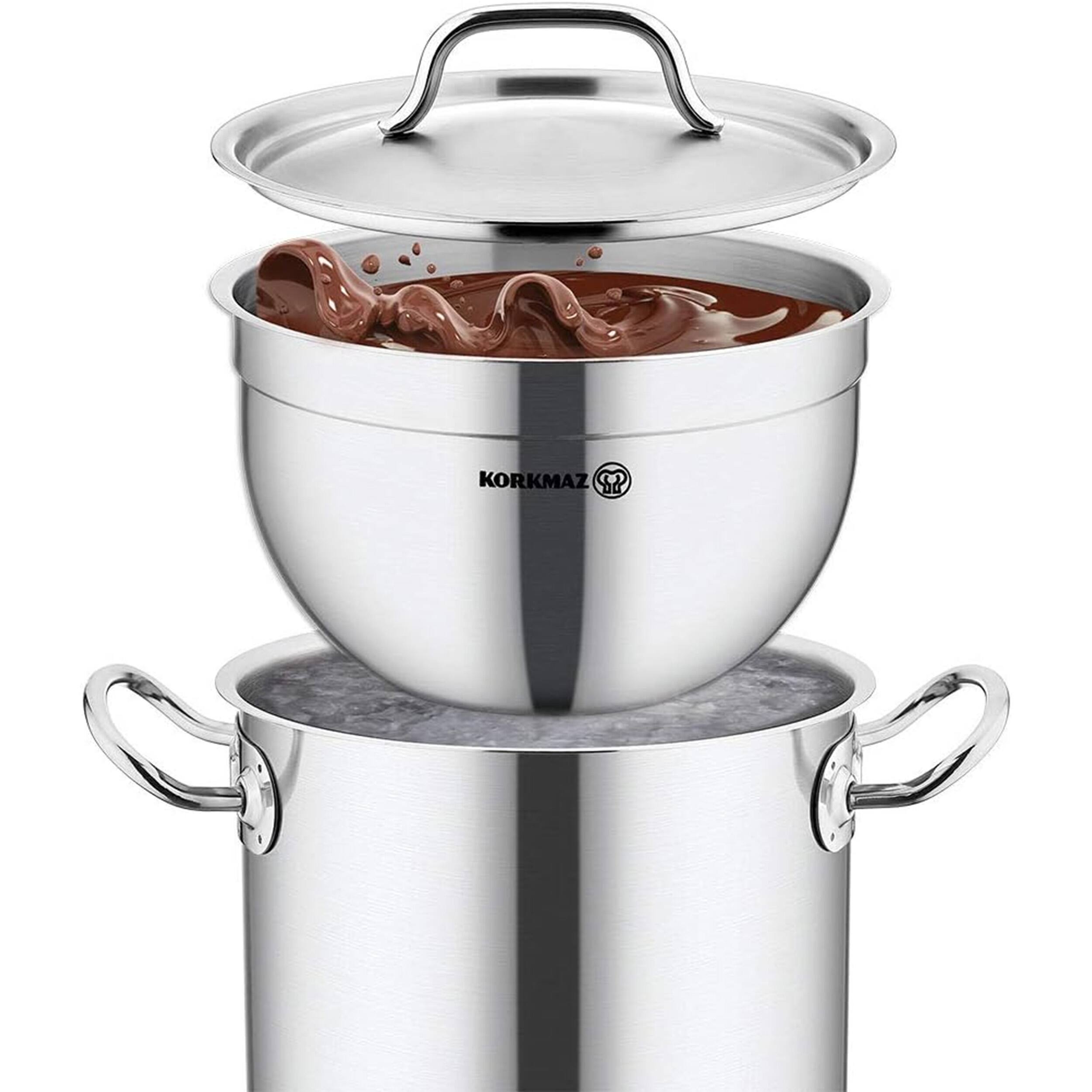 Alt View 2. Korkmaz - Korkmaz Gastro Proline 5.4 Quart Stainless Steel Mixing Bowl in Silver - Silver.