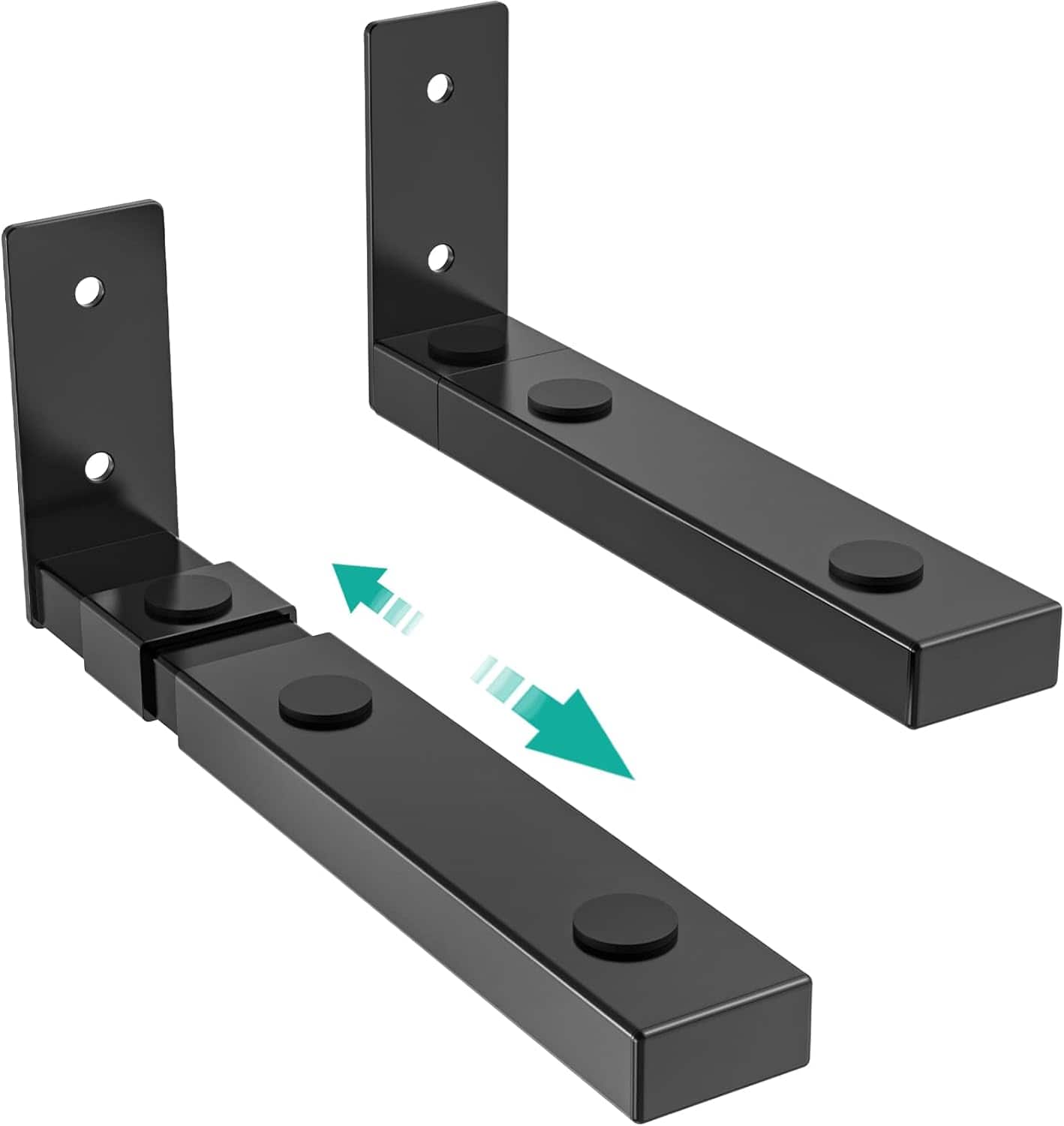 Schertz - Universal Soundbar Wall Mount Bracket – Holds up to 30 lbs – Arms Extend 7" to 11.5" – Model SLK201 - Black