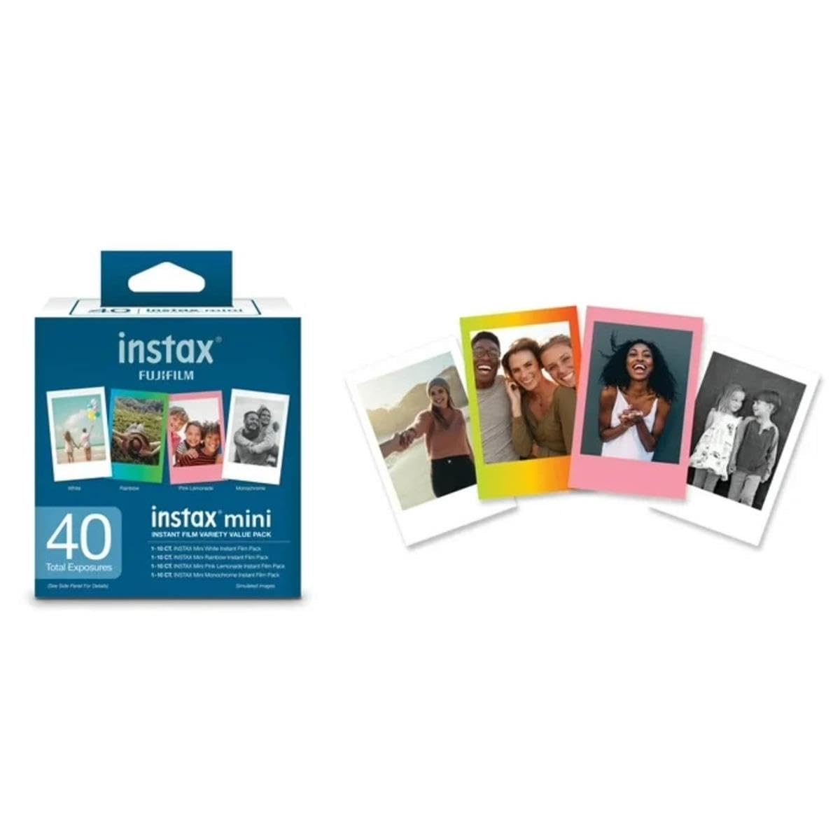 1 instax FUJIFILM instax mini 40 INSTANT FILM VARIETY VALUE PACK (40 Total Exposures)
