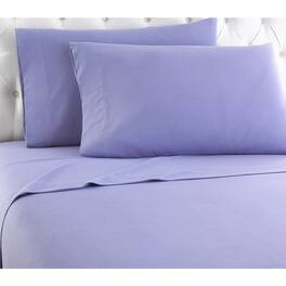 Shavel Home Products - Shavel Micro Flannel Quality Sheet Set - Cal King Flat/Fitted Sheet 108x110/84x72x18" 2-Pillowcase 21x40" - Amethyst