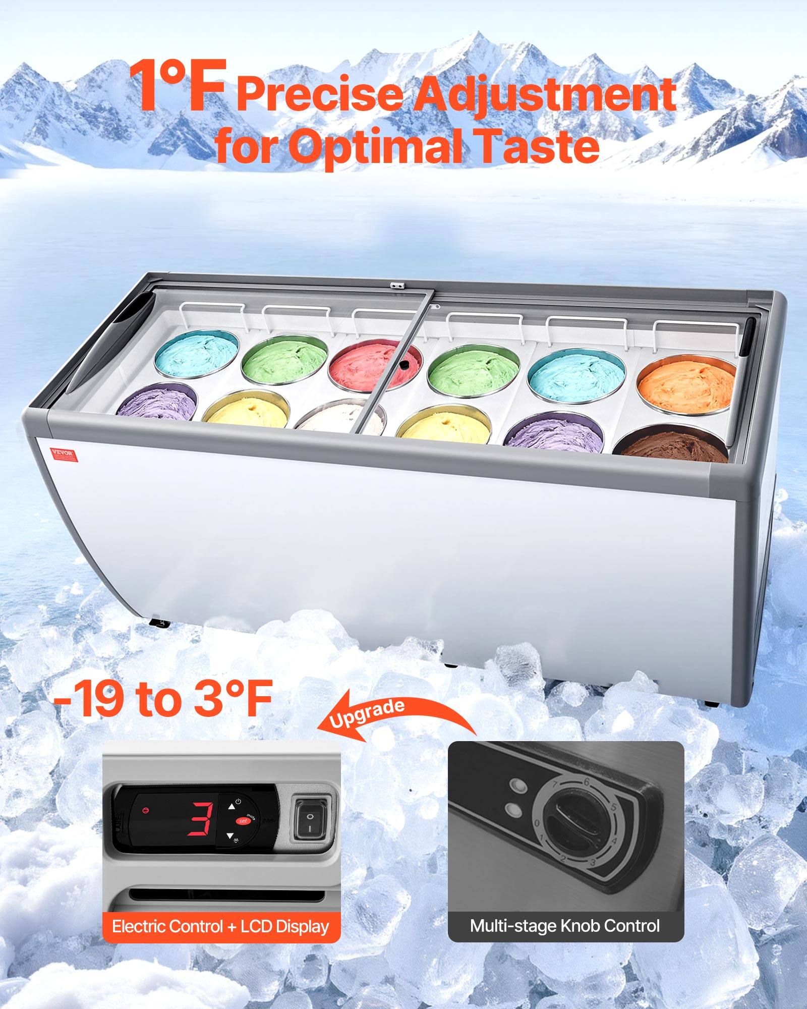 1°F Precise Adjustment for Optimal Taste

-19 to 3°F

Upgrade

Electric Control + LCD Display

Multi-stage Knob Control
