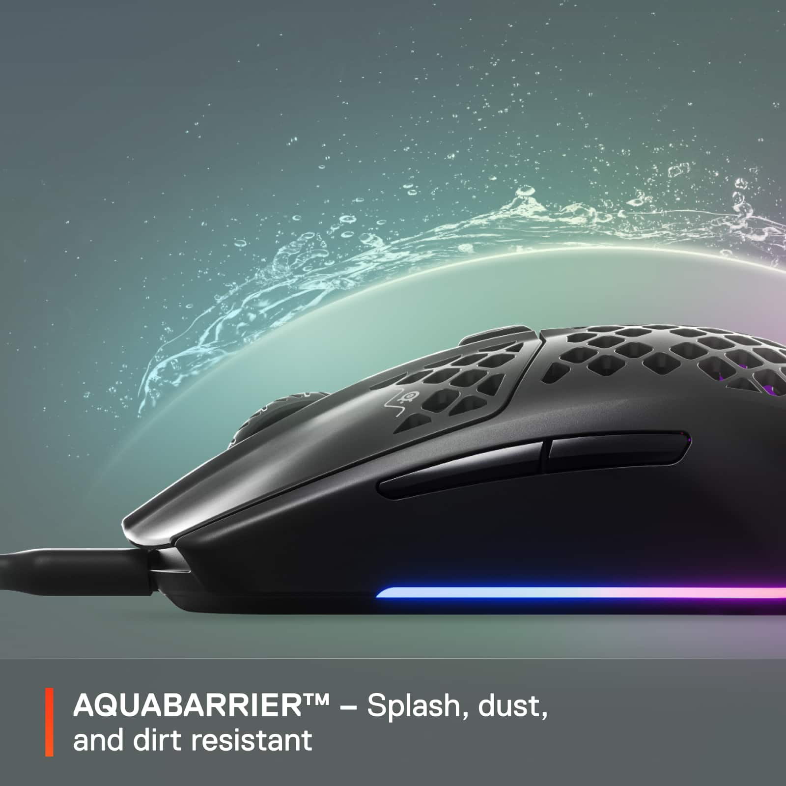 AQUABARRIERTM - Splash, dust, and dirt resistant.