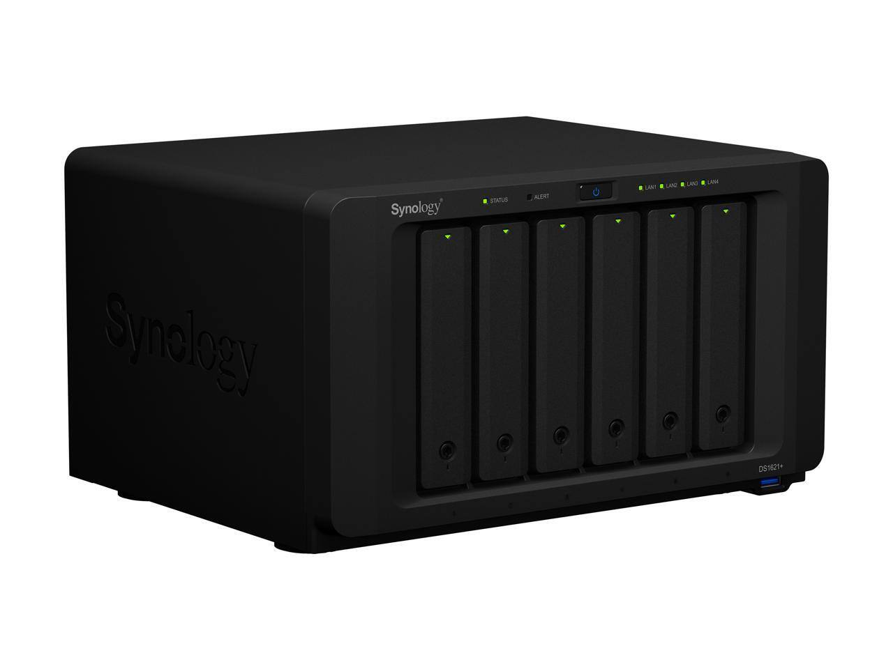 Synology  
DS1621+  

STATUS ALERT  
LAN1 LAN2 LAN3 LAN4