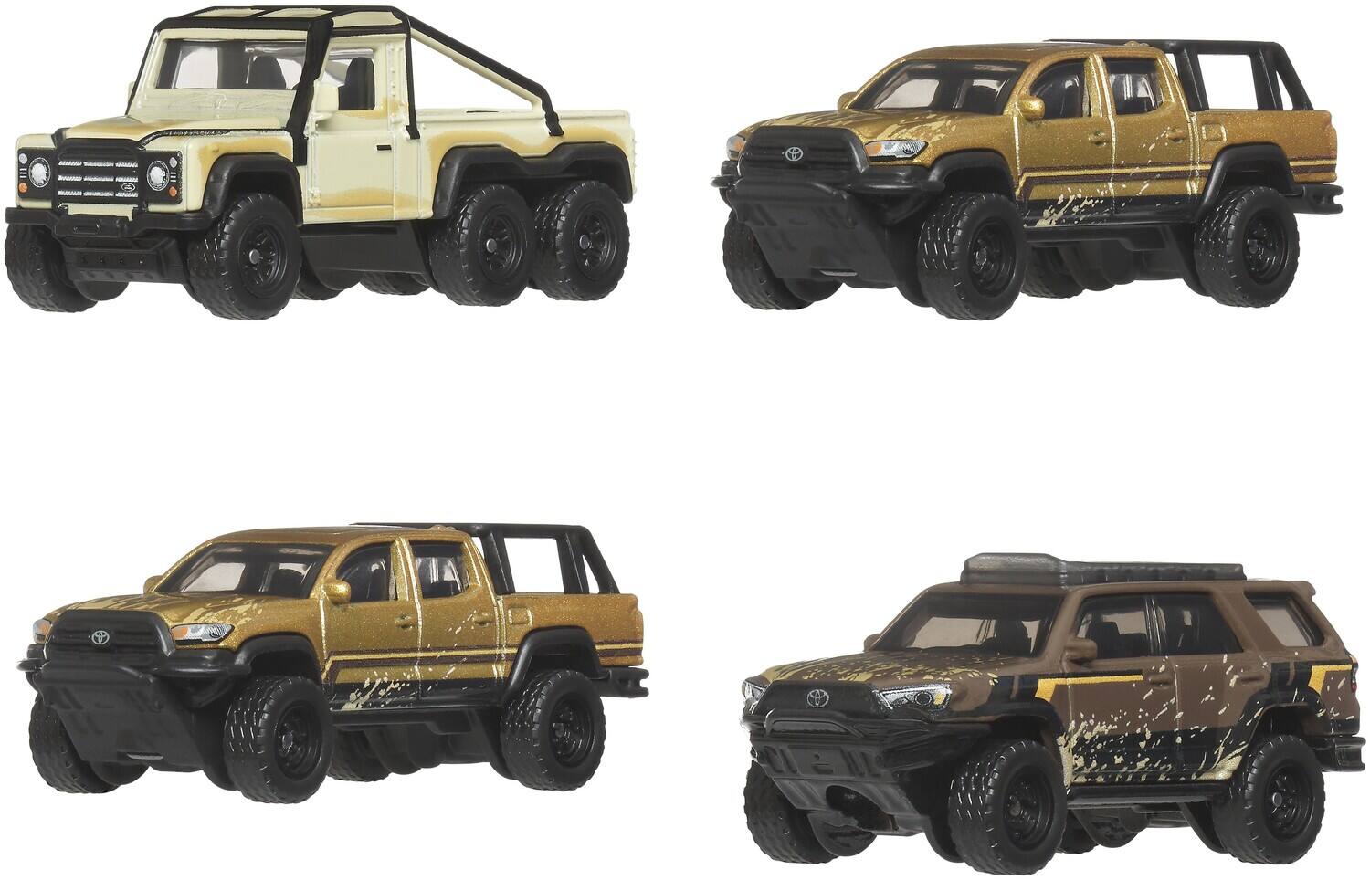 Alt View 1. Mattel - Matchbox: The Movie Desert Chase Escape 1:64 Scale Die-Cast Vehicles 4-Pack   - COLLECTIBLES - Multicolor.
