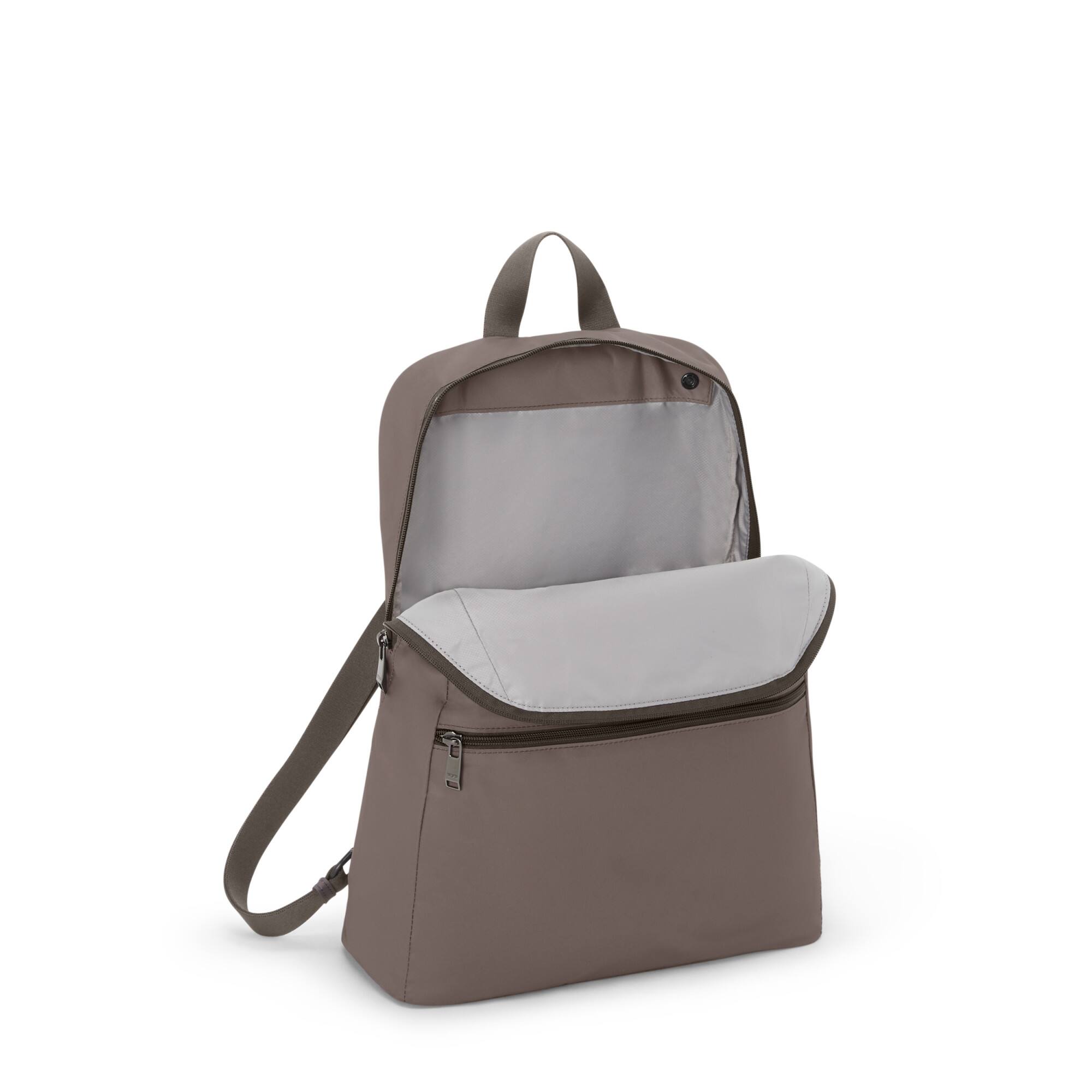 Angle. TUMI - Voyageur Just In Case Backpack - Mink.