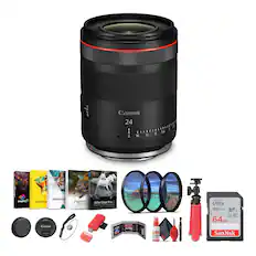 Canon 24mm f/1.4L II USM
- VideoStud
- Painter
- AfterShot Pro essentials
- PaintShop
- SanDisk Ultra 64GB 120MB/s SDXC UHS-I
- Canon lens cap
- Canon lens hood
- Cleaning cloth
- Lens cleaning solution
- Tripod
- Memory card reader
- Camera strap
- Filter set (UV, CPL, ND)
- Camera lens cleaning brush