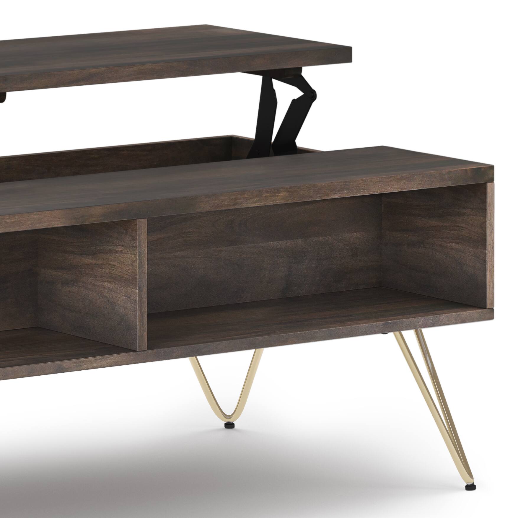 Alt View 13. Simpli Home - Hunter Lift Top Coffee Table - Ebony.