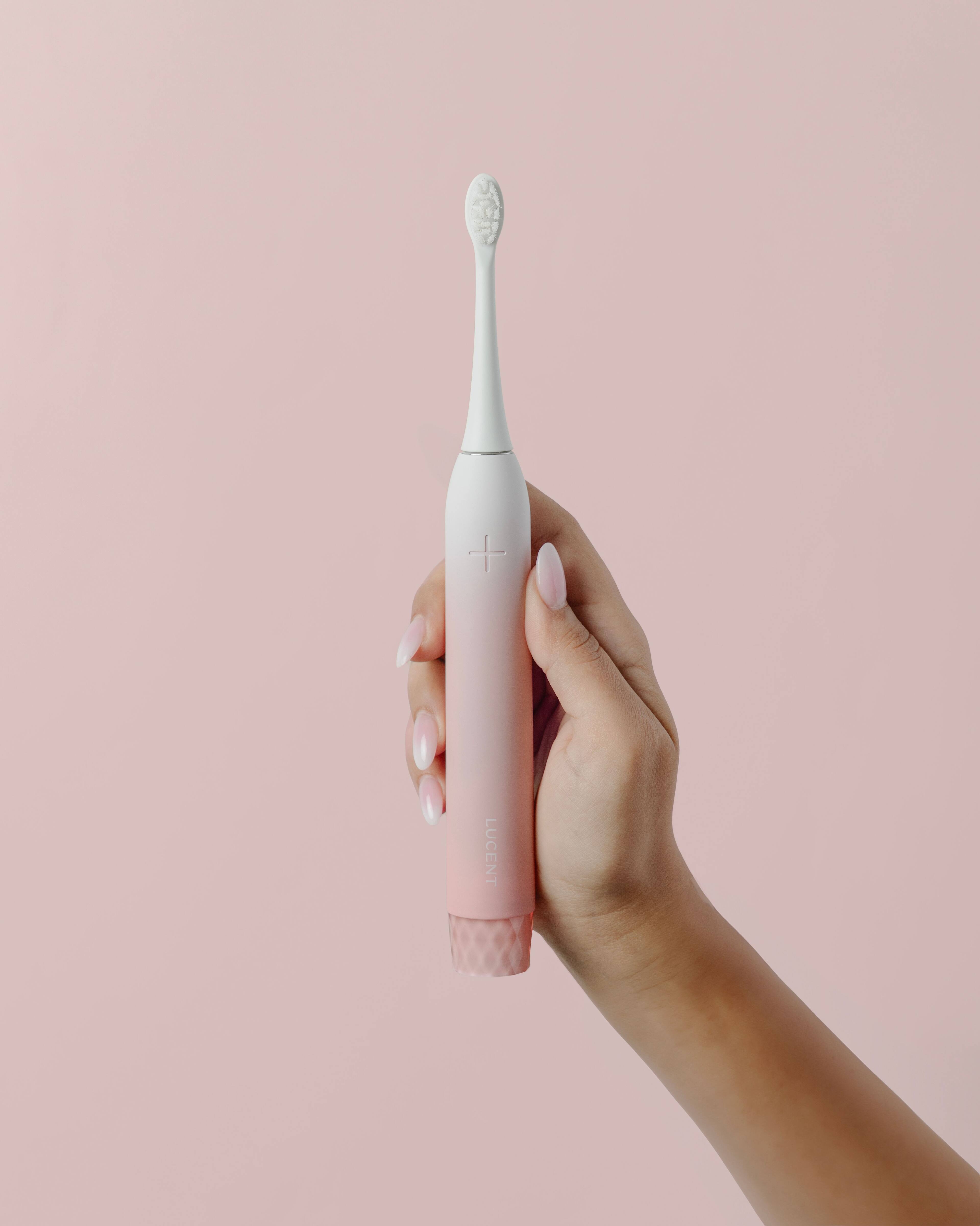 Back. Lucent - Prism Sonic Electric Toothbrush - Pink Bliss.