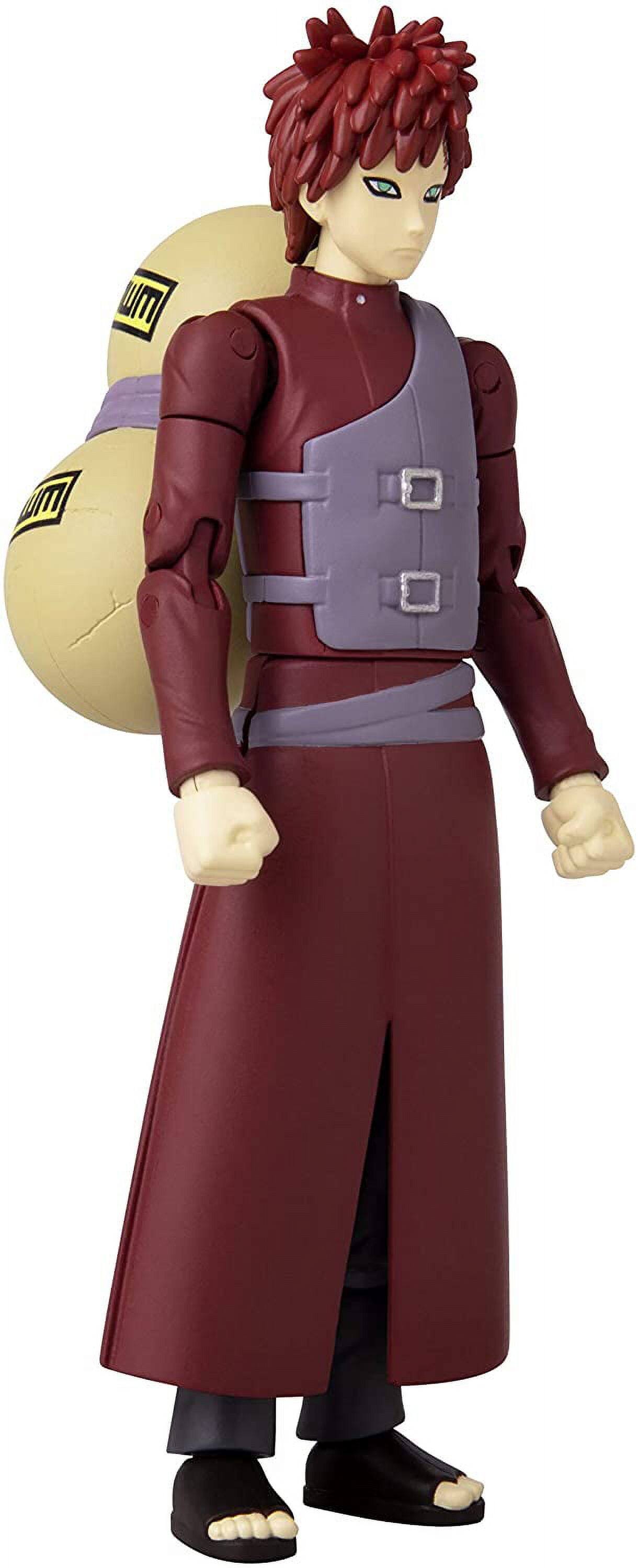 Angle. Bandai - Bandai America - Anime Heroes Naruto Gaara 6.5 Action Figure   - COLLECTIBLES - Multicolor.