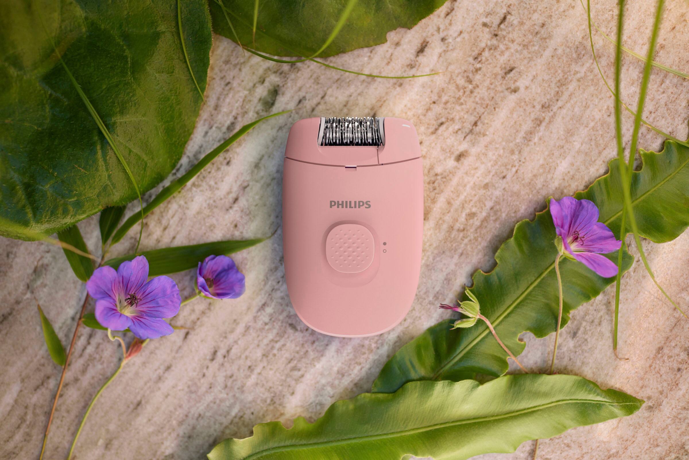 Alt View 23. Philips - Philips Compact Hair Removal Epilator Series 2000 for Women - Corded with 1 Accessory (BRE227/00) - Soft Blossom.