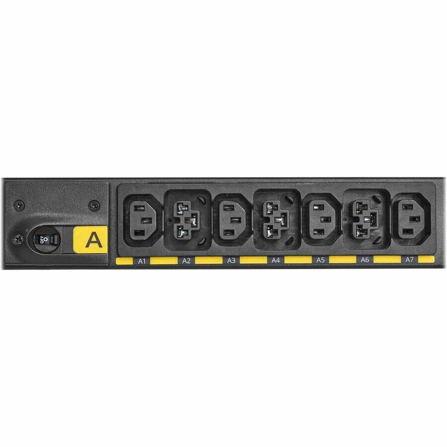Alt View 7. Eaton - Eaton G4 EVMI4609X 42-Outlets PDU - Metered - 460P9W - 24 x IEC 60320 C13, 18 x IEC 60320 C39 - 230 V AC - Circuit - Black.