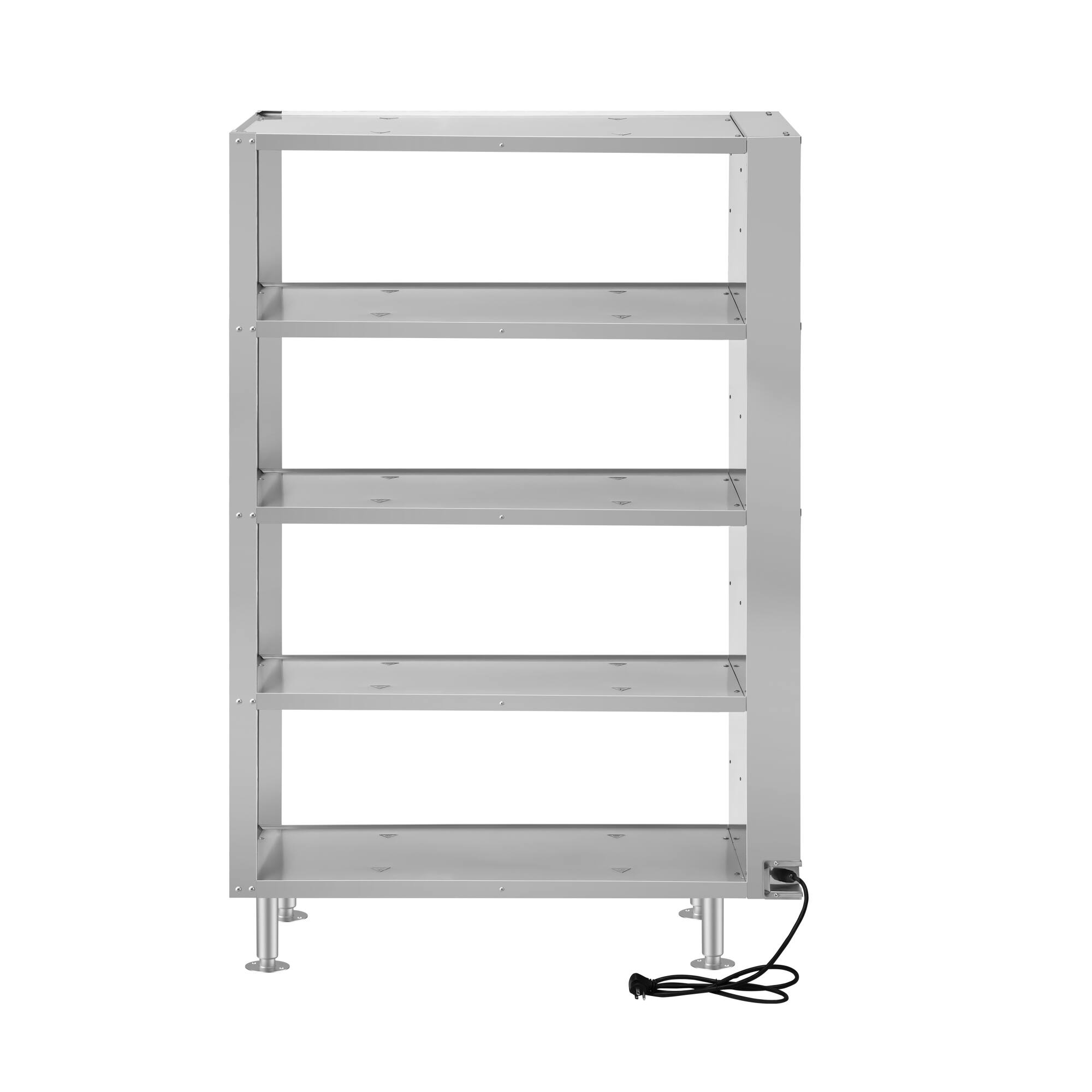 Alt View 4. Koolmore - Five-Shelve Commercial Take Out Warmer Cabinet with Touch Screen in Stainless-Steel, UL and NSF Listed (KM-WSC-T5) - Silver.