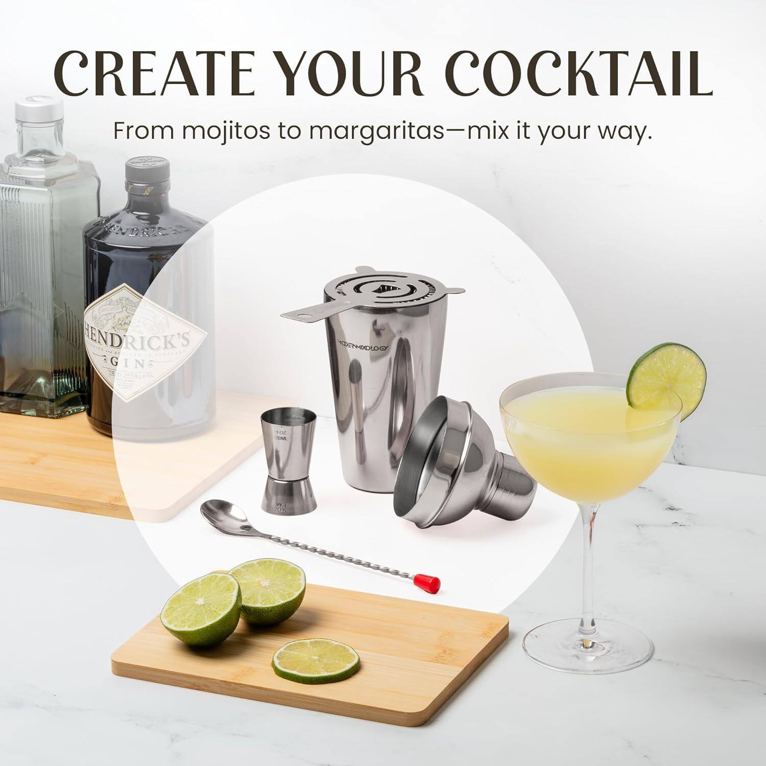 CREATE YOUR COCKTAIL  
From mojitos to margaritas—mix it your way.