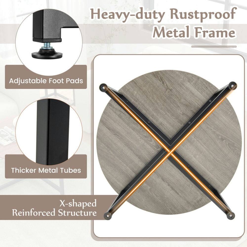 Heavy-duty Rustproof Metal Frame  
Adjustable Foot Pads  
Thicker Metal Tubes  
X-shaped Reinforced Structure