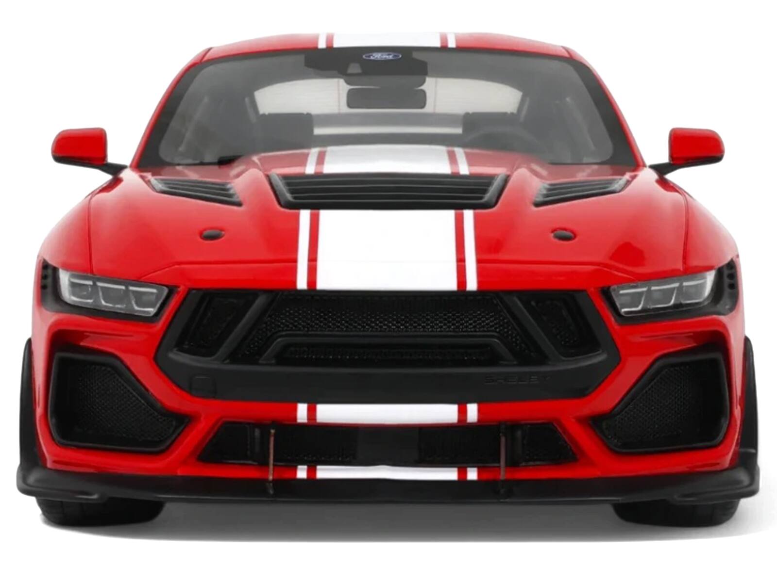 Alt View 5. GT Spirit - 2025 Shelby Mustang Supersnake Race Red with White Stripes 1/18 Model Car by GT Spirit.