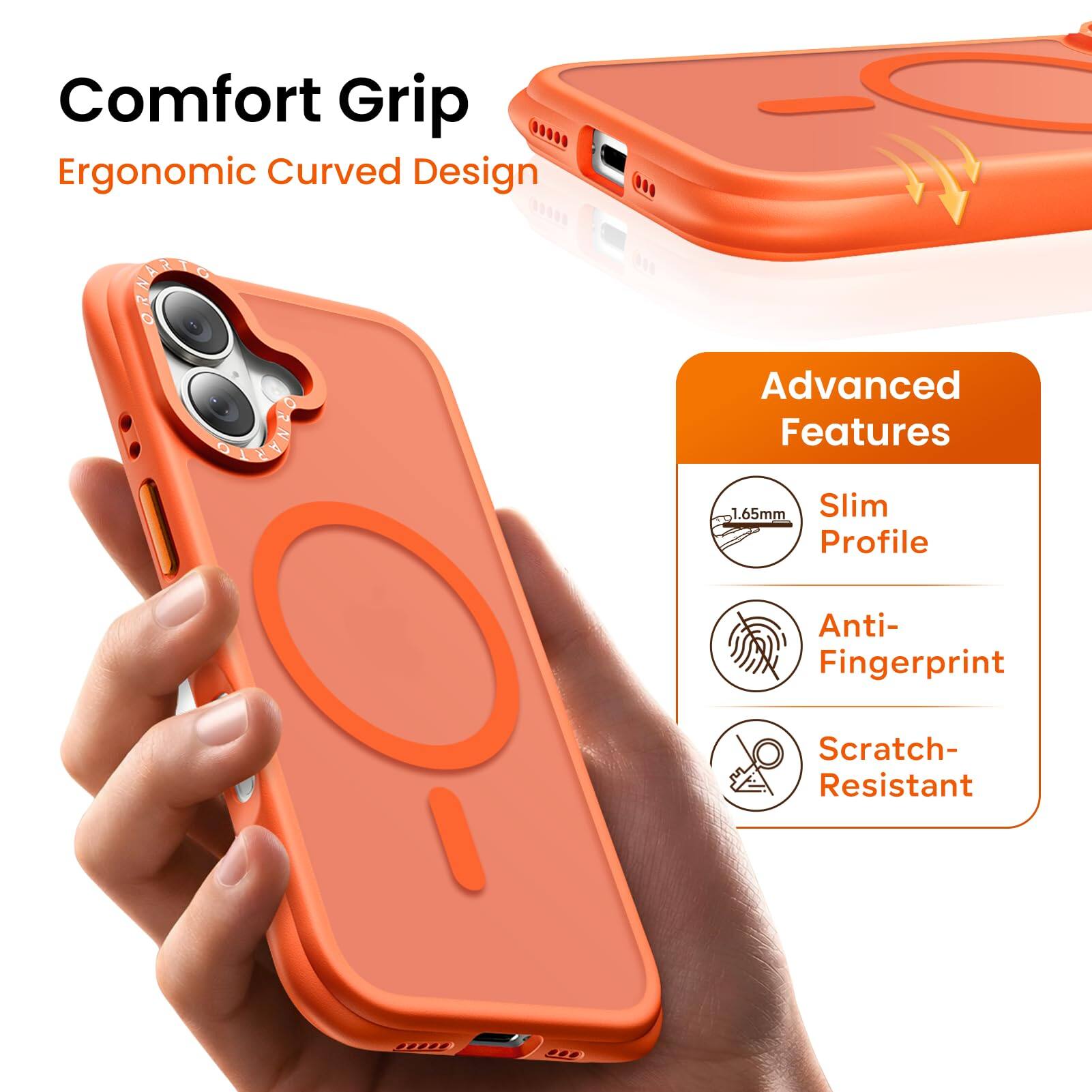 Comfort Grip  
Ergonomic Curved Design  

Advanced Features  
1.65mm Slim Profile  
Anti-Fingerprint  
Scratch-Resistant