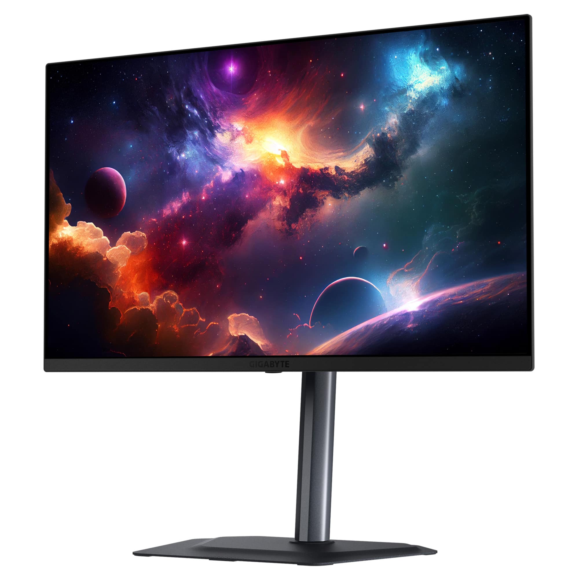 Left. GIGABYTE - MO27Q2 27" QD OLED QHD 240Hz FreeSync Premium Pro Gaming Monitor with HDR (HDMI, DisplayPort, Type C) - Black.