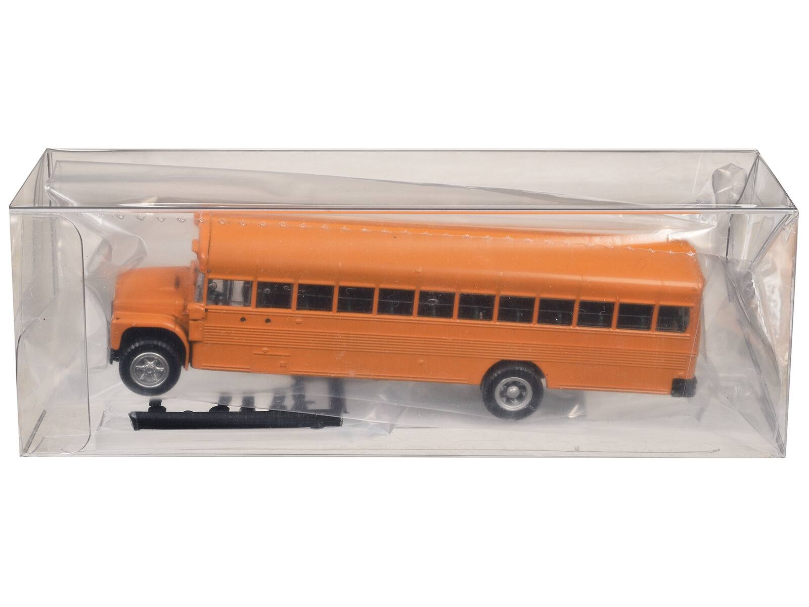 Front. Promotex - School Bus Yellow with Stop Sign 1/87 (HO) Plastic Model by Promotex - Yellow.