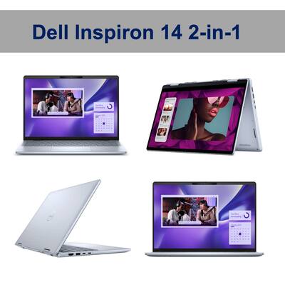 Dell Inspiron 14 2-in-1 Laptop - AMD Ryzen 5, 64GB RAM, 1TB SSD, Touch FHD+ Screen, Windows 11 Pro (Upgraded)