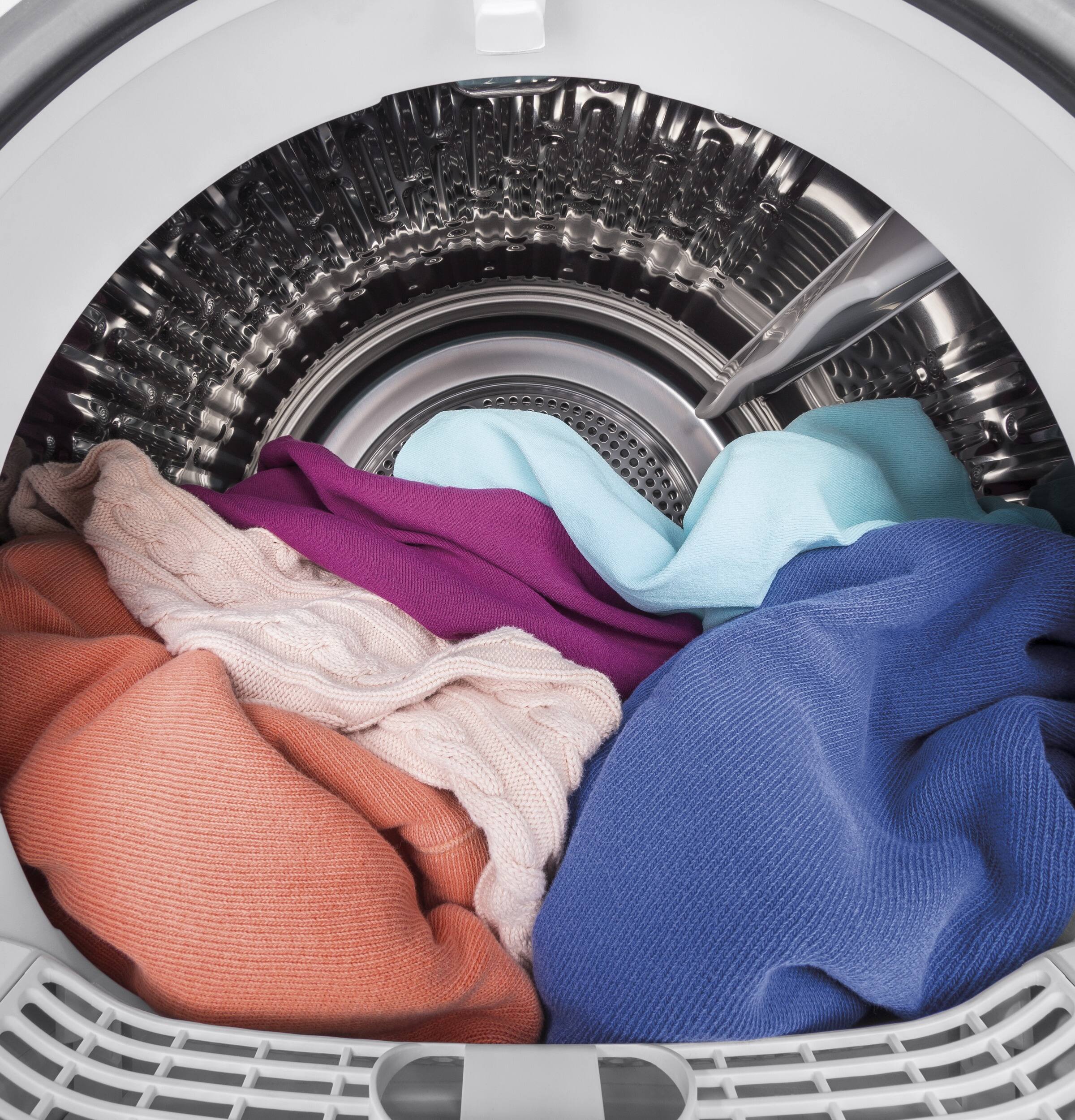 Alt View 6. GE - 4.1 Cu. Ft. Stackable 13-Cycle Electric Dryer - White.