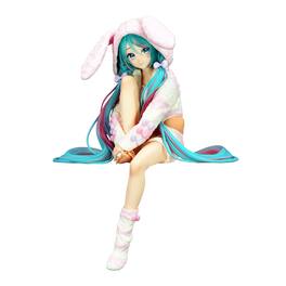 Little Buddy - Vocaloid Noodle Stopper Figure | Hatsune Miku Rabbit Ear Hood Version - Multi-Color