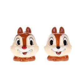 Silver Buffalo - Disney Chip 'n' Dale Ceramic Salt and Pepper Shaker Set - Brown