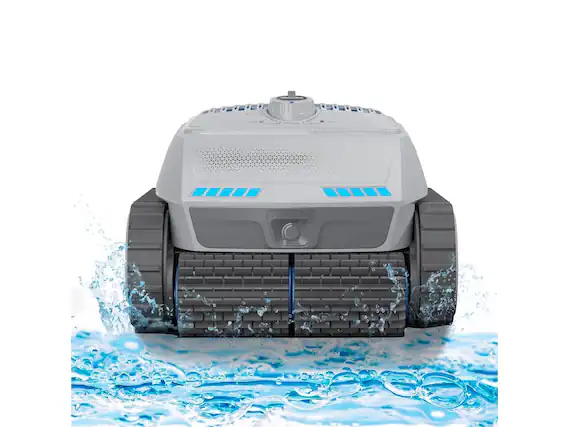 Front. AiRROBO - AIRROBO All-In-1 Pool Cleaner + Surface Skimmer (Floor, Walls, Waterline and Surface Cleaning),150min Runtime.