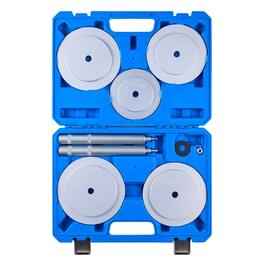 VEVOR - Bearing Press Kit, 7 Pcs,Bearing Race and Seal Driver Set with 5 Bushings, Handle Shaft and Extension Rod,Bushing Driver - Blue