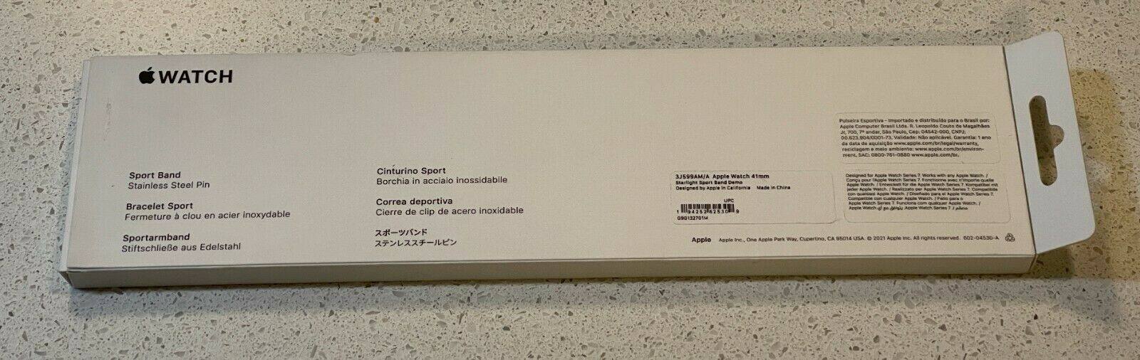 WATCH  
Sport Band  
Stainless Steel Pin  
Bracelet Sport  
Fermeture à clou en acier inoxydable  
Sportarmband  
Stiftschließe aus Edelstahl  
Cinturino Sport  
Borchia in acciaio inossidabile  
Correa deportiva  
Cierre de clip de acero inoxidable  

Apple  
Apple Inc., One Apple Park Way, Cupertino, CA 95014, USA  
© 2021 Apple Inc. All rights reserved.  
002-04330-4