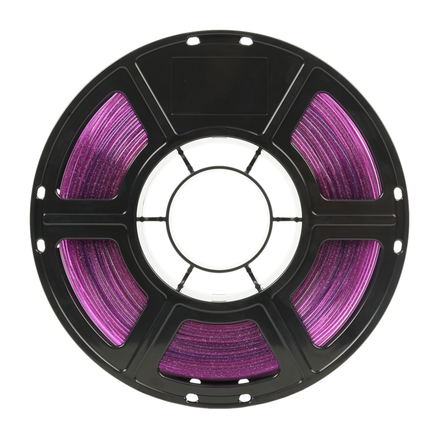 Alt View 5. Flashforge - PLA Crystal Rainbow 3D Printer Filament-1.75mm-1kg (2.2 lbs) Spool - Deep Sea Realm.