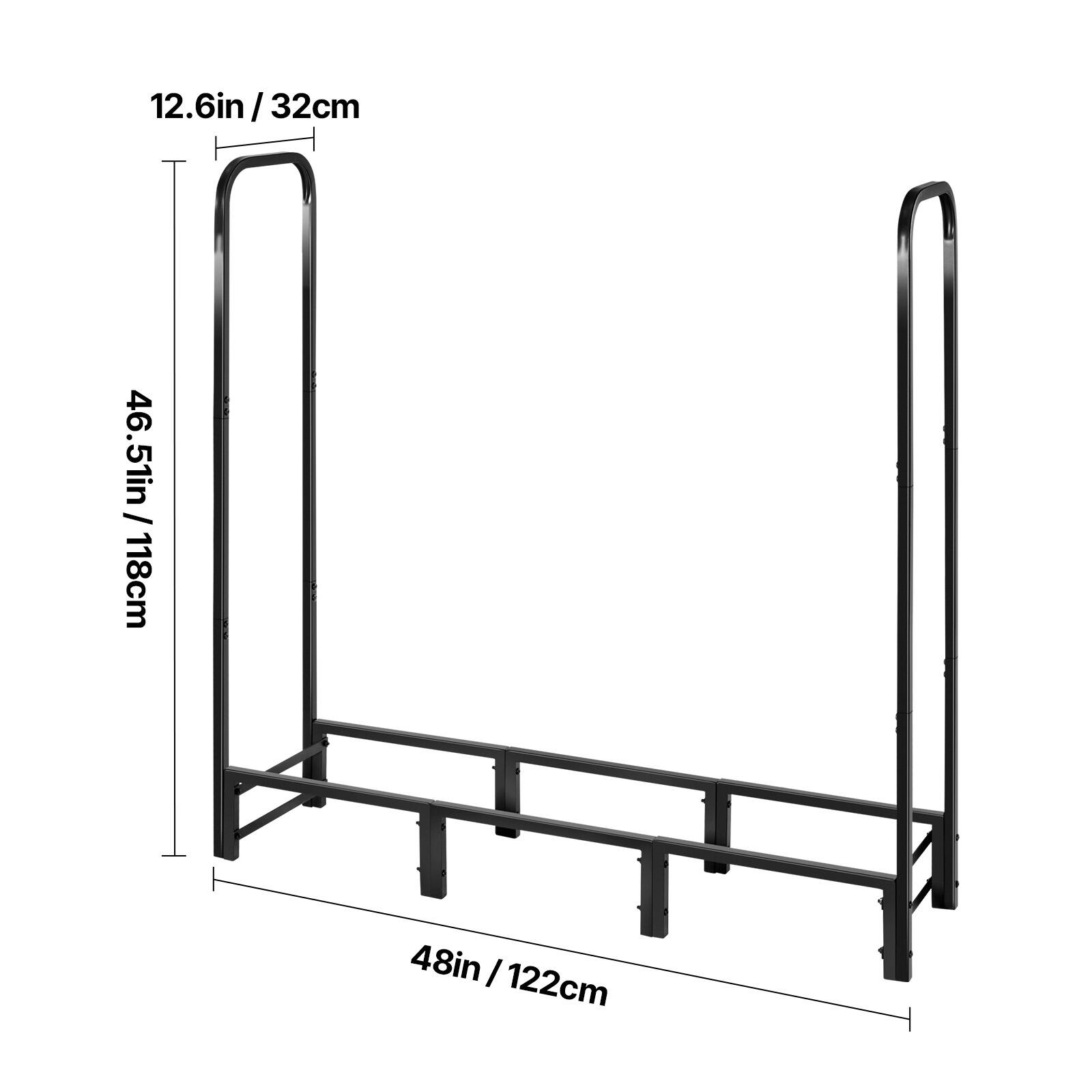 12.6in / 32cm  
46.51in / 118cm  
48in / 122cm