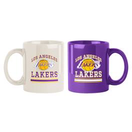 Logo Brands - Los Angeles Lakers Two-Pack 15oz. Color Mug Set - Multicolor