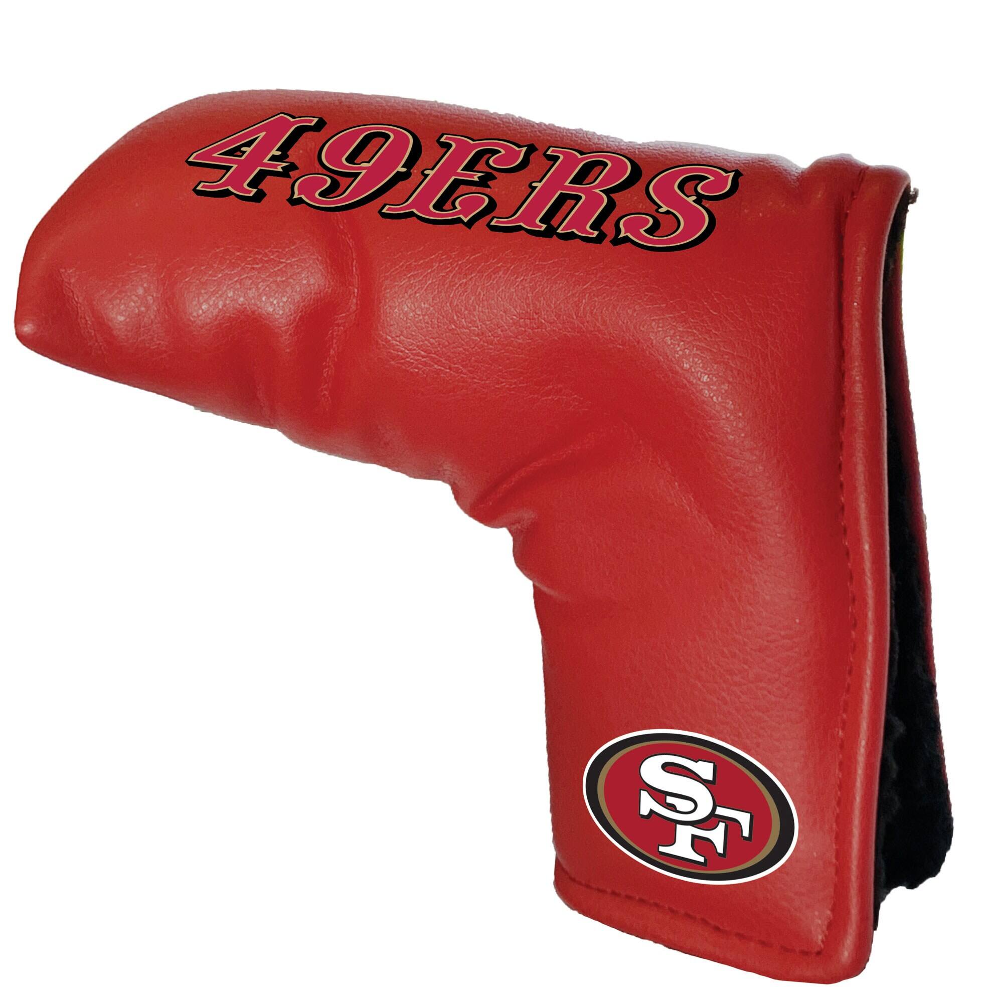 Front. Team Golf - San Francisco 49ers Tour Blade Putter Cover - Multicolor.