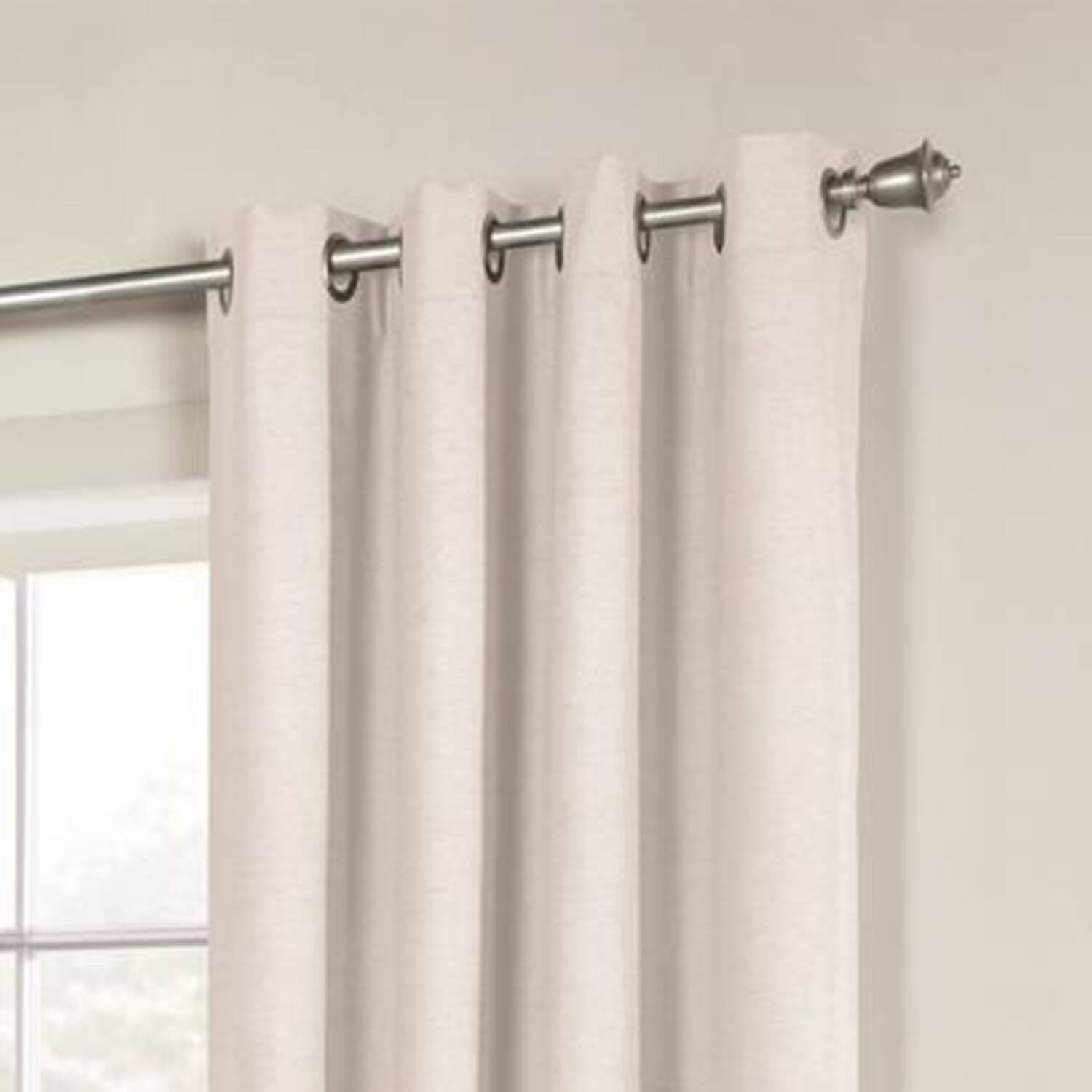 Angle. Commonwealth Home Fashions - Thermalogic Ventura Triple Pass Foamback Blackout Top Panel With 8 Metal Grommets - 104x63" White - White.