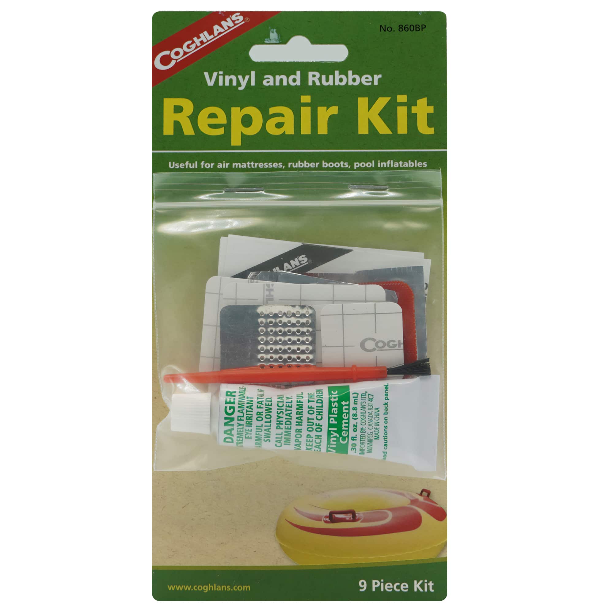 Coghlan’s - Coghlan's Vinyl or Rubber Repair Kit, Includes Patches & .30 fl. oz. Cement - Green price history on PriceWatchPro