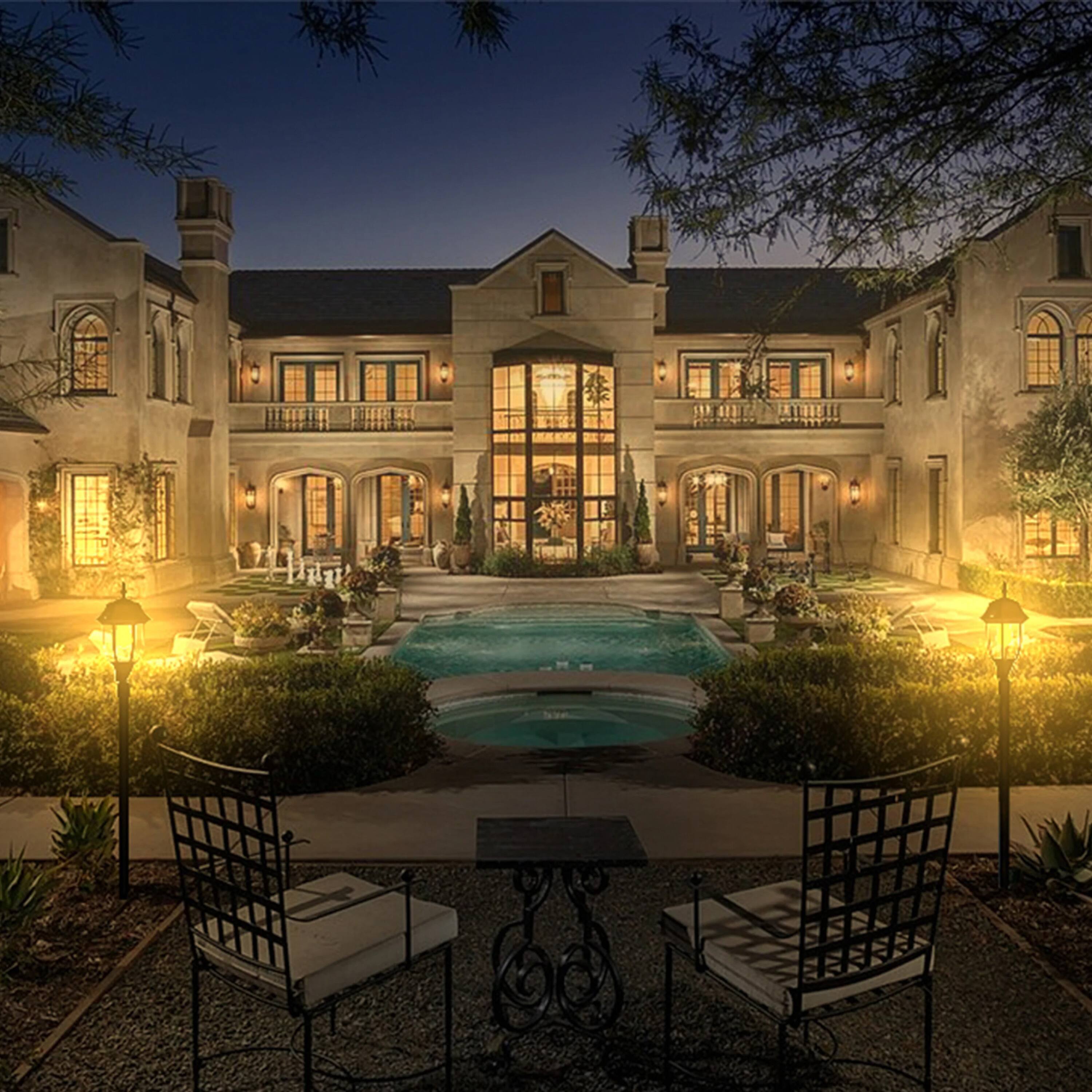 Alt View 5. Techko Maid - Solar Classical Style LED Bulb Garden and Path Light with Amber or White Light - Black.