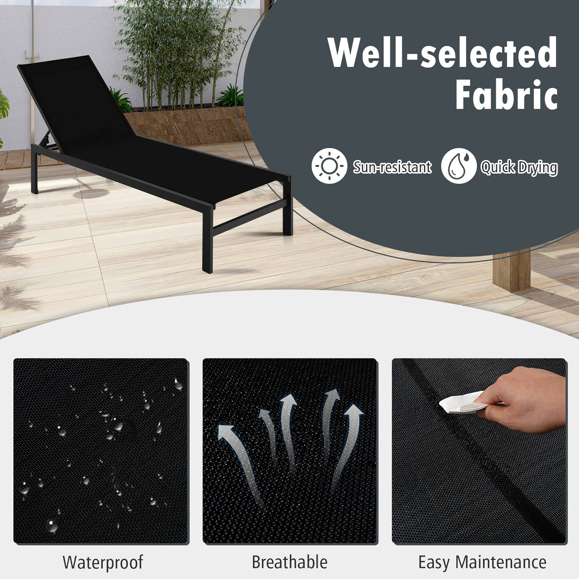 Well-selected Fabric
Sun-resistant
Quick Drying
Waterproof
Breathable
Easy Maintenance