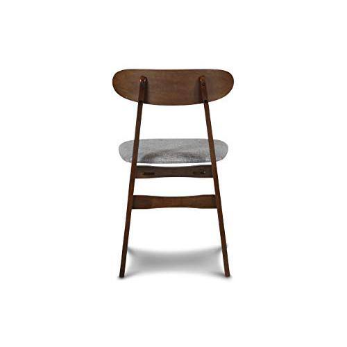 Alt View 3. New Classic Furniture - Morocco Light Gray Solid Wood Dining Chair (Set of 4) - Grey.