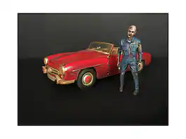 Zombie Mechanic Figurine I for 1/24 Scale Models by American Diorama - Multi