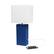 Alt View 15. Lalia Home - Lexington Leather Base Modern Table Lamp with USB - Blue.