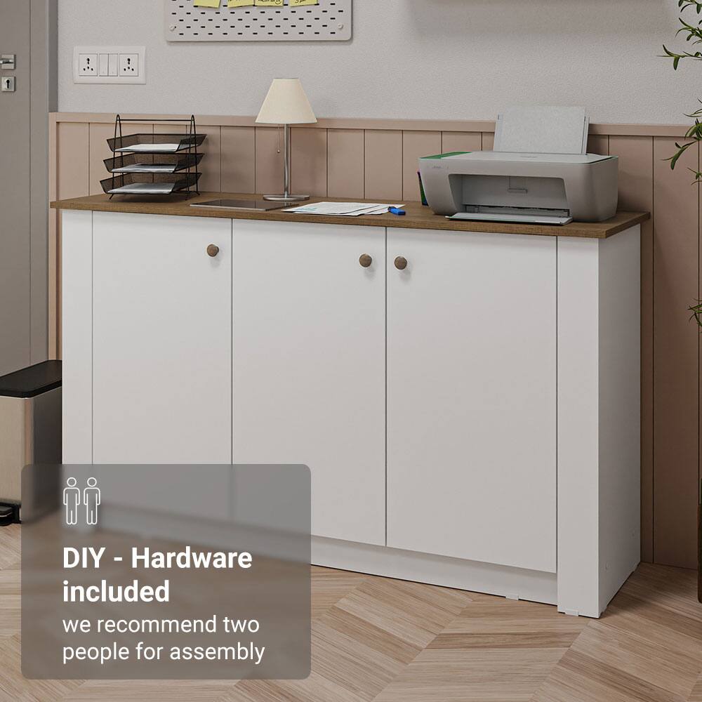 DIY - Hardware included  
we recommend two people for assembly